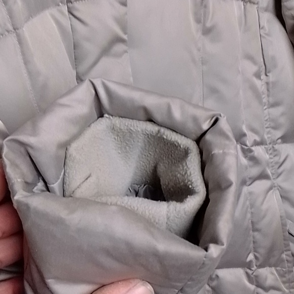 Eddie Bauer Long Down Puffer Jacket Large Tan - Picture 8 of 16